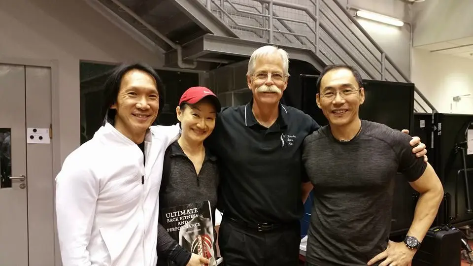 Nelson Chong with back-pain scientist Stuart McGill