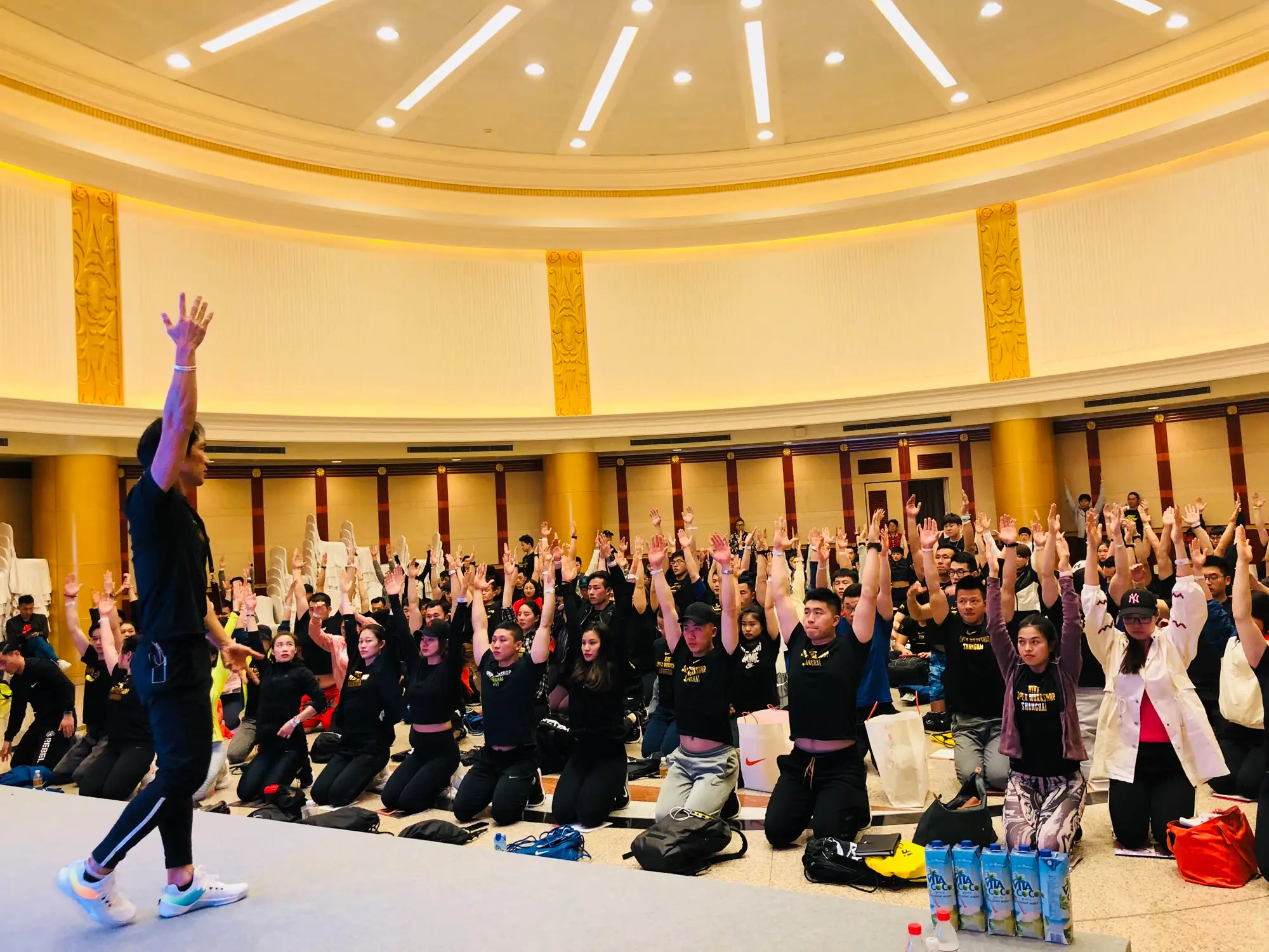 Nelson Chong presenting at the Nike Super Workshop in Shanghai, 2018