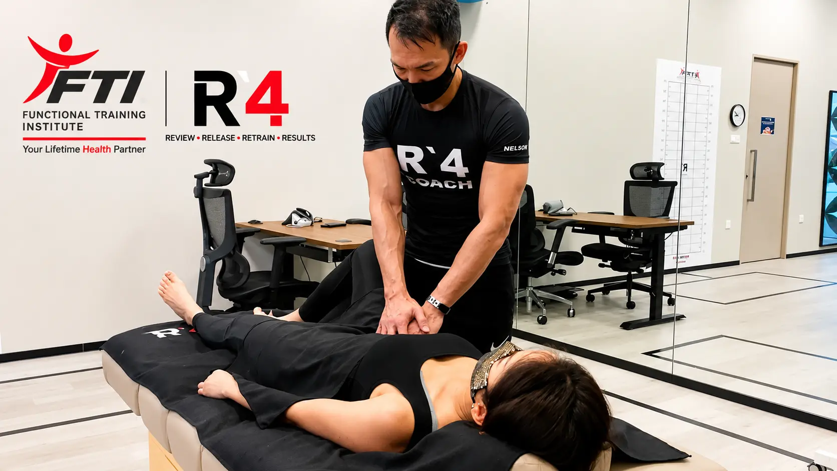 Nelson Chong applying hands-on release work to a client at the FTI studio